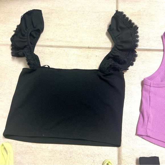 AERIE - BUNDLE 4 - cropped baby tank trendy cute tops women size XS - Picture 13 of 13